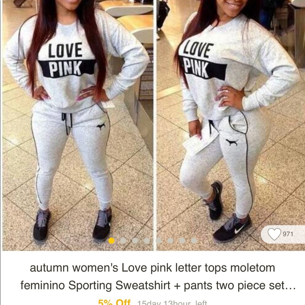 Fake VS pink clothes
